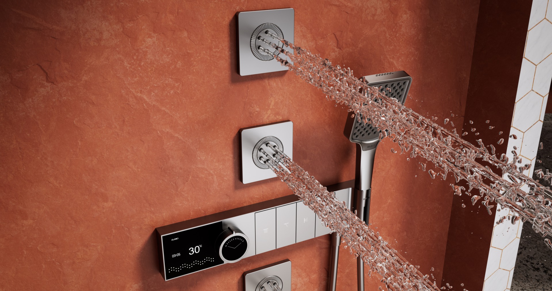 GD9544 Thermostatic shower set