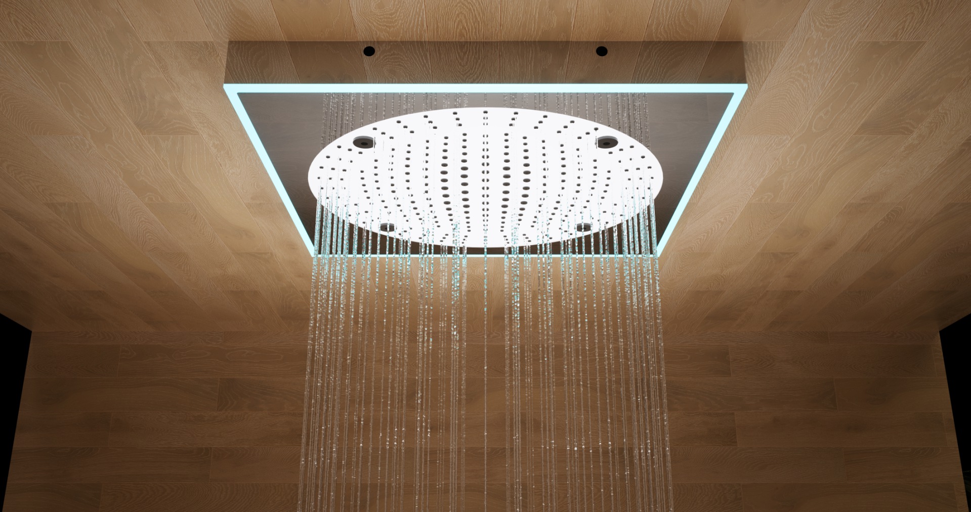 GD9551 Thermostatic shower with 4F rain shower head