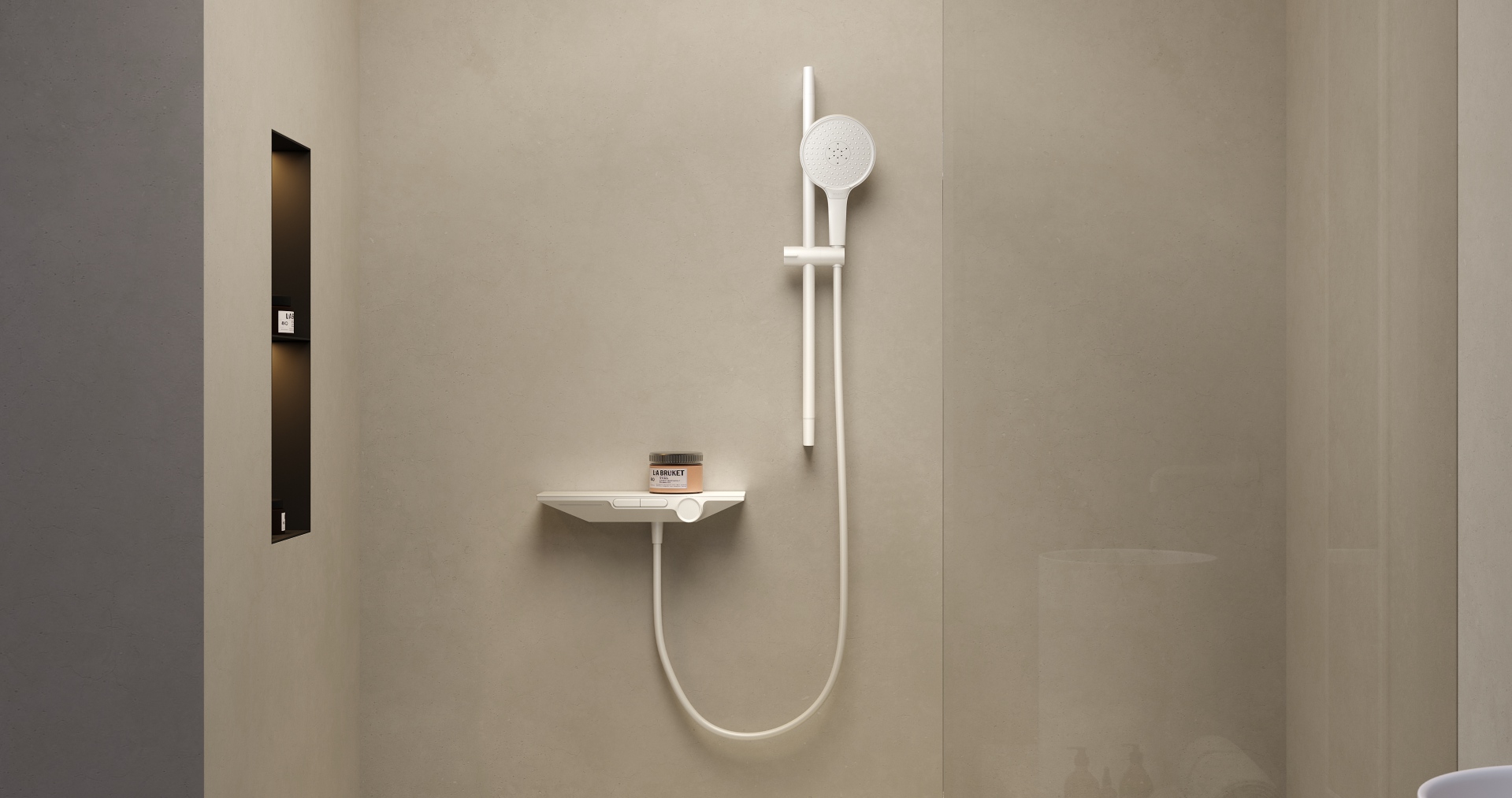 GD9389 Shower with huge storage