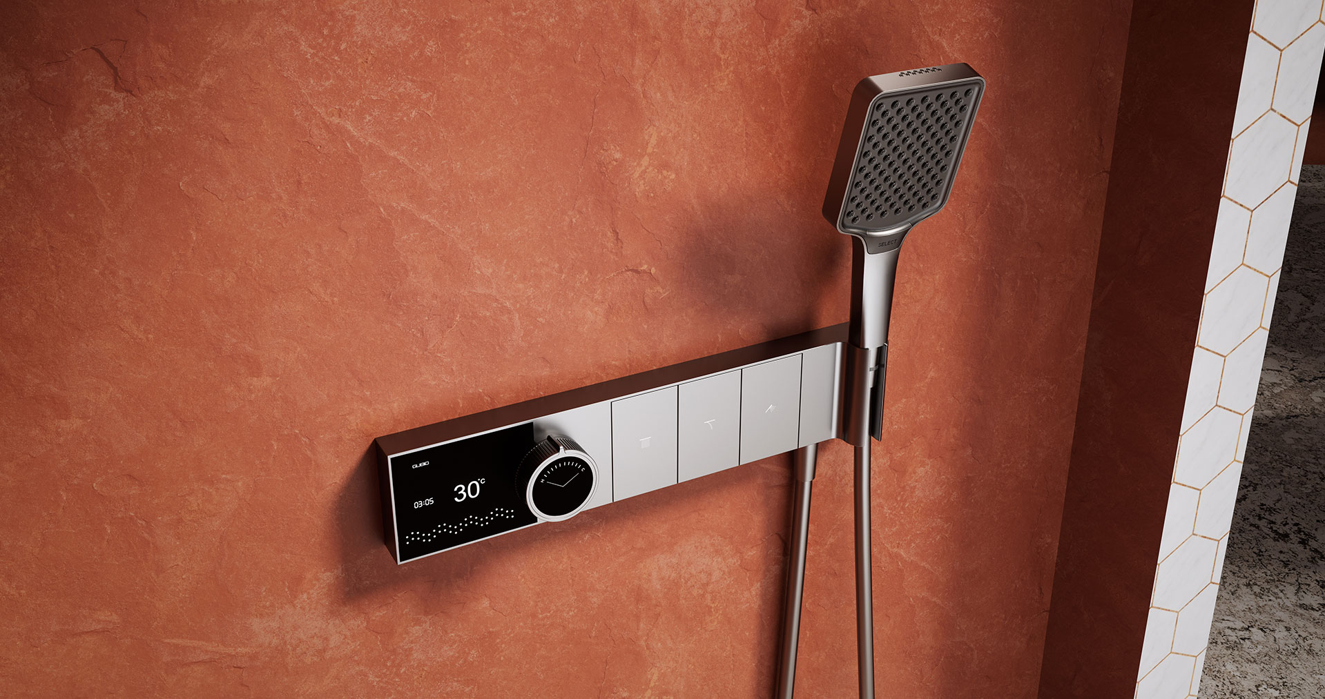 GD9531 Thermostatic shower with spotlight shower head