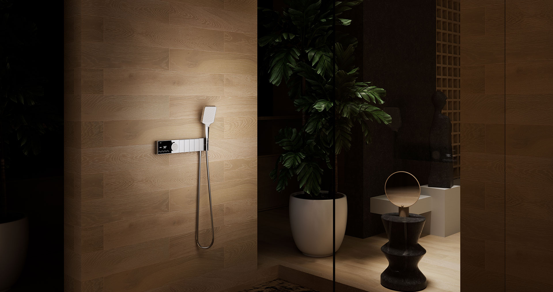 GD9532 Thermostatic shower with body jets